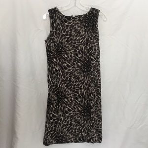 Ann Taylor Silk Leopard Print Dress